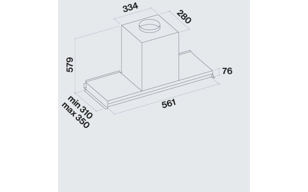 Аспиратор FALMEC VIRGOLA TOUCH 60 NRS INOX